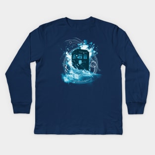 waves of space and time Kids Long Sleeve T-Shirt